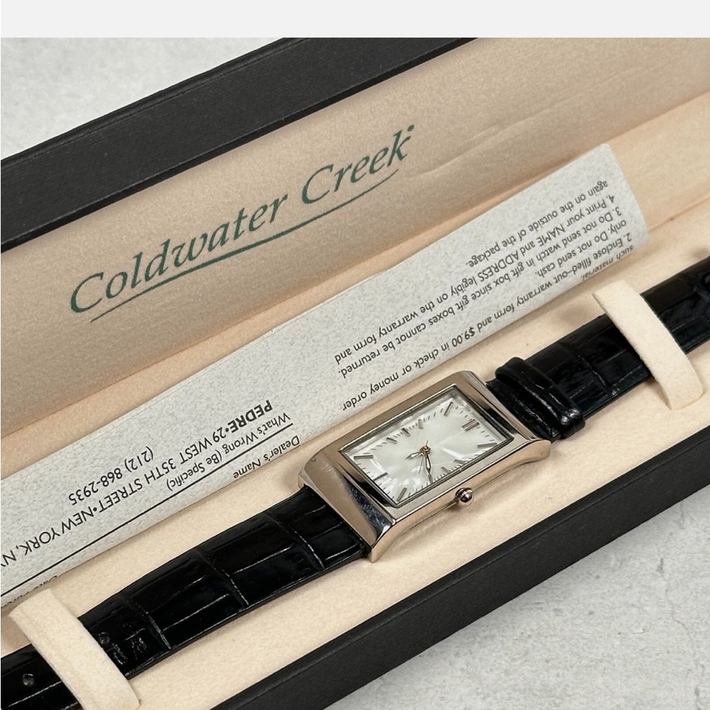 Coldwater Creek Silver and Black Watch